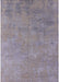 Mid-Century Modern Dark Gray Oriental Rug, urb2694