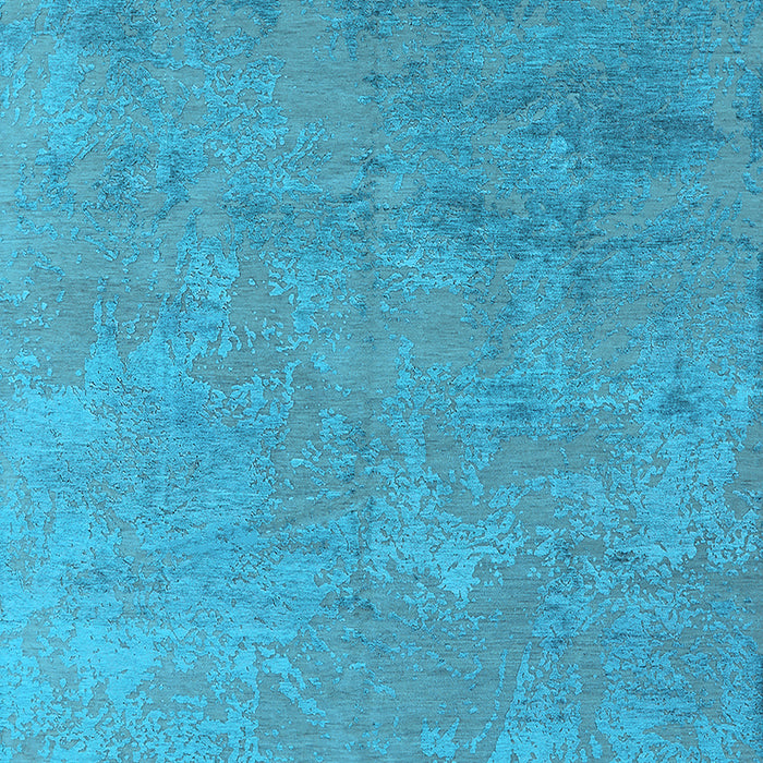 Machine Washable Oriental Light Blue Industrial Rug, wshurb2694lblu