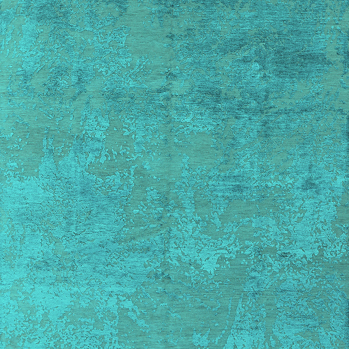Machine Washable Oriental Turquoise Industrial Area Rugs, wshurb2694turq