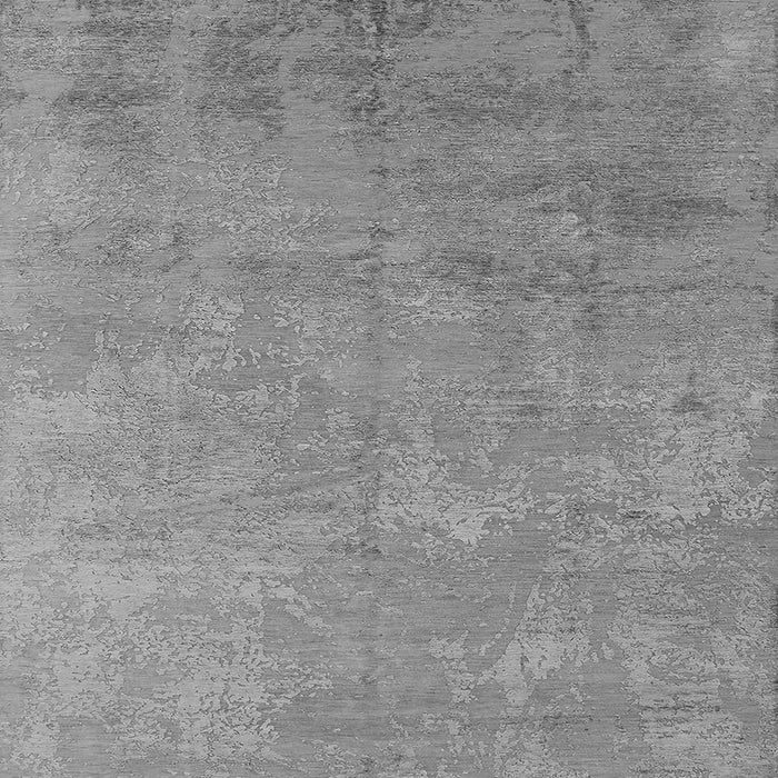 Square Machine Washable Oriental Gray Industrial Rug, wshurb2694gry