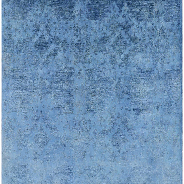 Mid-Century Modern Blue Persian Rug, urb2695