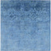 Square Mid-Century Modern Blue Persian Rug, urb2695