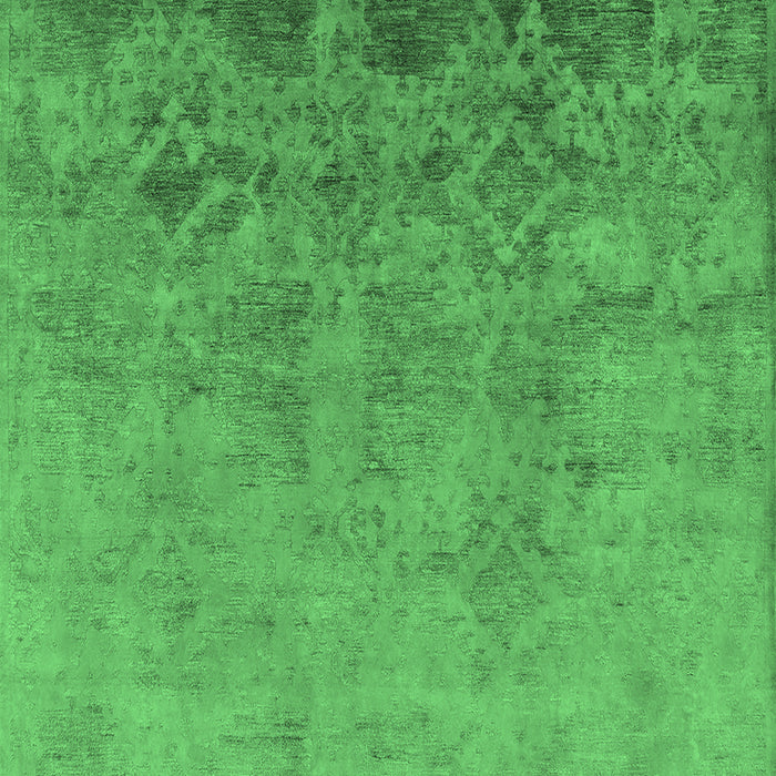 Machine Washable Persian Emerald Green Bohemian Area Rugs, wshurb2695emgrn