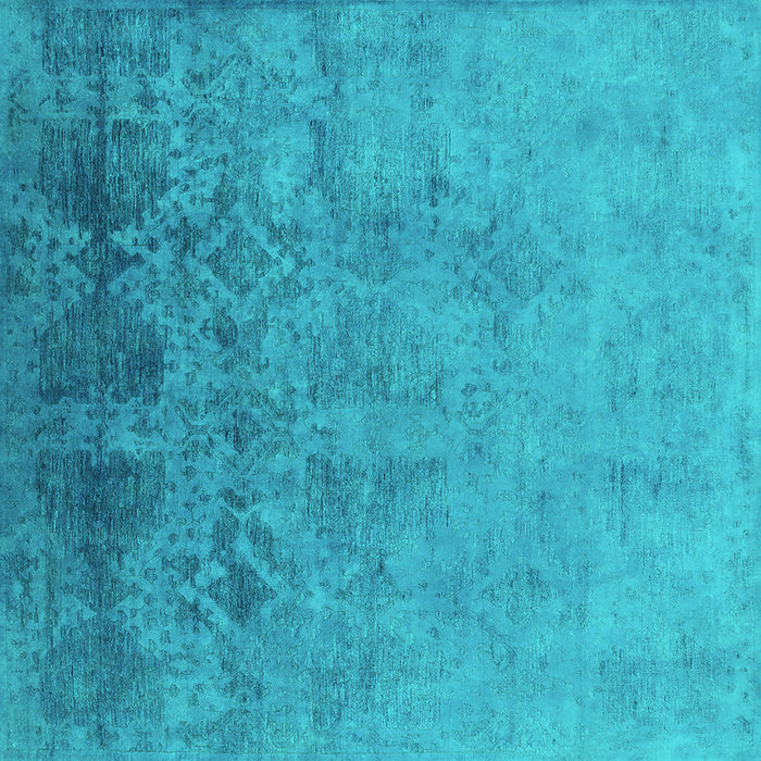 Square Persian Turquoise Bohemian Rug, urb2695turq