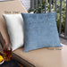 Front View of Mid-Century Modern Urban Square Blue Throw Pillow, 18 inch by 18 inch, pwurb2695