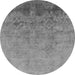 Round Persian Gray Bohemian Rug, urb2695gry