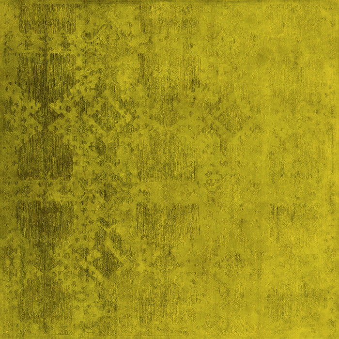 Square Persian Yellow Bohemian Rug, urb2695yw