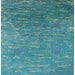 Square Mid-Century Modern Dark Cyan Green Oriental Rug, urb2696