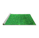 Sideview of Machine Washable Oriental Green Industrial Area Rugs, wshurb2696grn