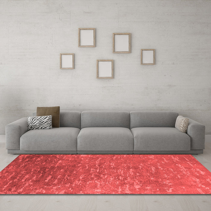Industrial Red Washable Rugs