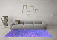 Machine Washable Oriental Purple Industrial Rug, wshurb2696pur