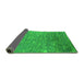 Sideview of Oriental Green Industrial Rug, urb2696grn