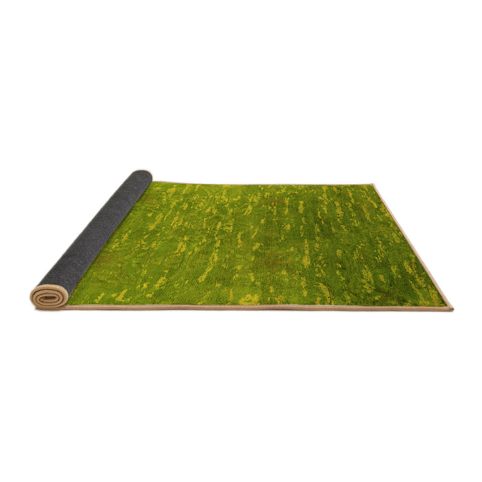 Sideview of Oriental Yellow Industrial Rug, urb2696yw