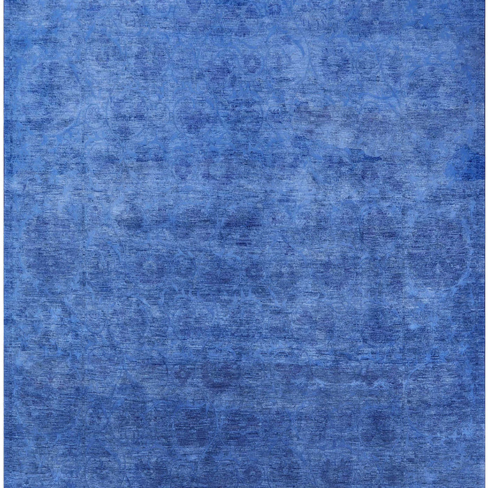 Mid-Century Modern Blue Orchid Blue Persian Rug, urb2697
