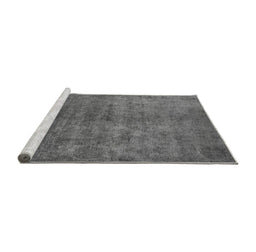 Sideview of Machine Washable Persian Gray Bohemian Rug, wshurb2697gry