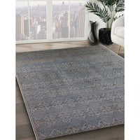 Mid-Century Modern Carbon Gray Oriental Rug, urb2698