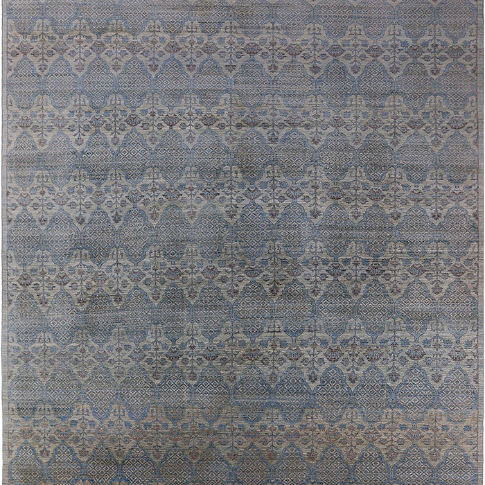 Mid-Century Modern Carbon Gray Oriental Rug, urb2698