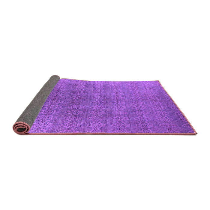 Sideview of Oriental Purple Industrial Rug, urb2698pur