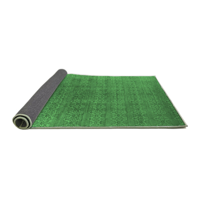 Sideview of Oriental Emerald Green Industrial Rug, urb2698emgrn