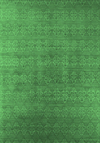 Oriental Emerald Green Industrial Rug, urb2698emgrn