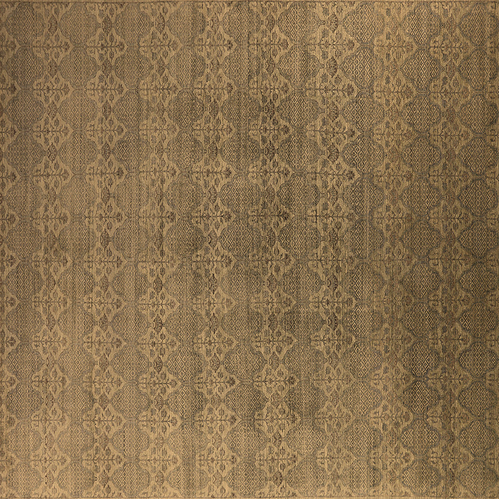 Square Oriental Brown Industrial Rug, urb2698brn
