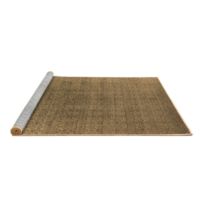 Sideview of Machine Washable Oriental Brown Industrial Rug, wshurb2698brn