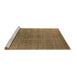 Sideview of Machine Washable Oriental Brown Industrial Rug, wshurb2698brn