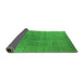 Sideview of Oriental Green Industrial Rug, urb2698grn