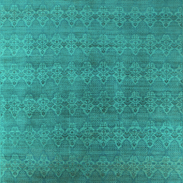 Oriental Turquoise Industrial Rug, urb2698turq