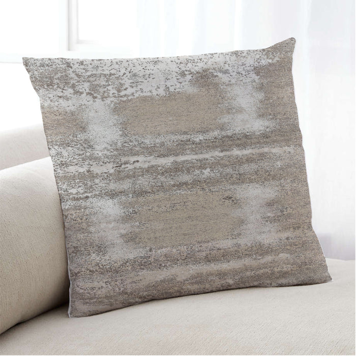 Lifestyle Image of Mid-Century Modern Urban Square Rose Dust Purple Throw Pillow, 18 inch by 18 inch, pwurb26