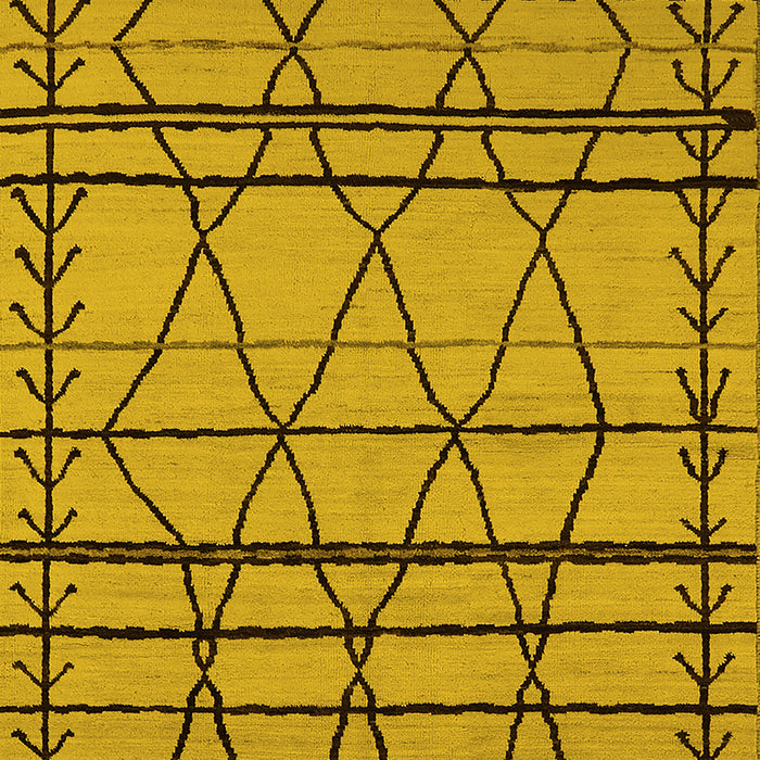Solid Yellow Modern Rug, urb2700yw
