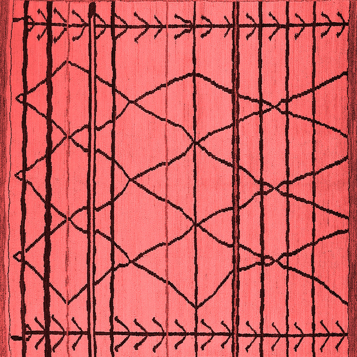 Solid Red Modern Rug, urb2700red