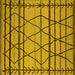 Square Solid Yellow Modern Rug, urb2700yw