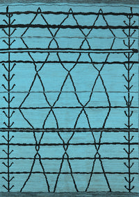 Solid Light Blue Modern Rug, urb2700lblu