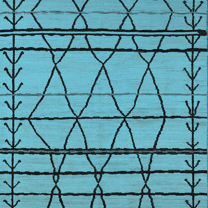 Solid Light Blue Modern Rug, urb2700lblu
