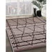 Mid-Century Modern Khaki Rose Pink Solid Rug in Family Room, urb2700