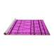 Sideview of Machine Washable Solid Pink Modern Rug, wshurb2700pnk