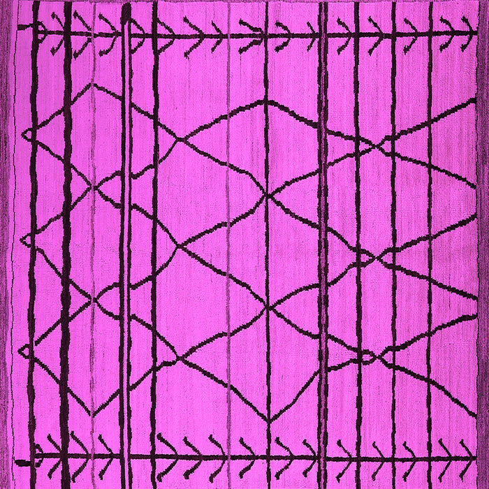 Square Solid Pink Modern Rug, urb2700pnk