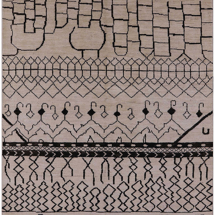 Mid-Century Modern Khaki Rose Pink Solid Rug, urb2701