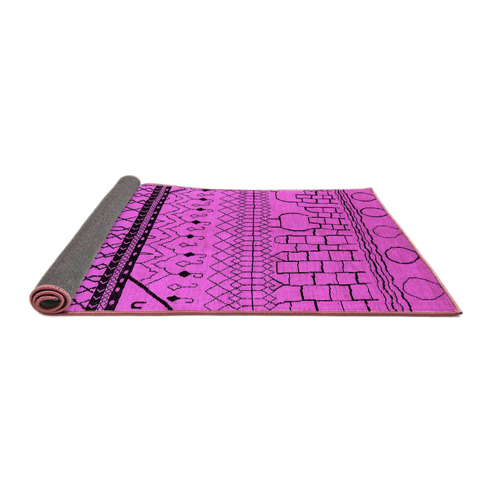 Sideview of Solid Pink Modern Rug, urb2701pnk
