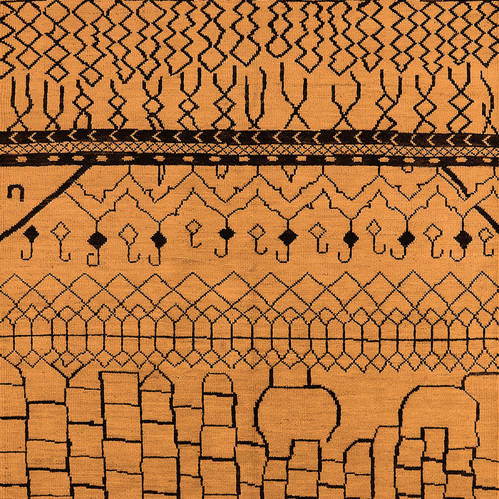 Solid Orange Modern Rug, urb2701org