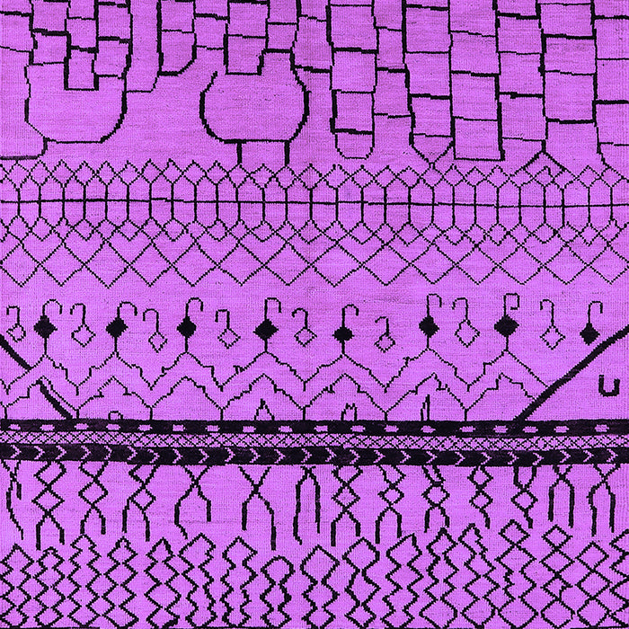 Machine Washable Solid Purple Modern Area Rugs, wshurb2701pur