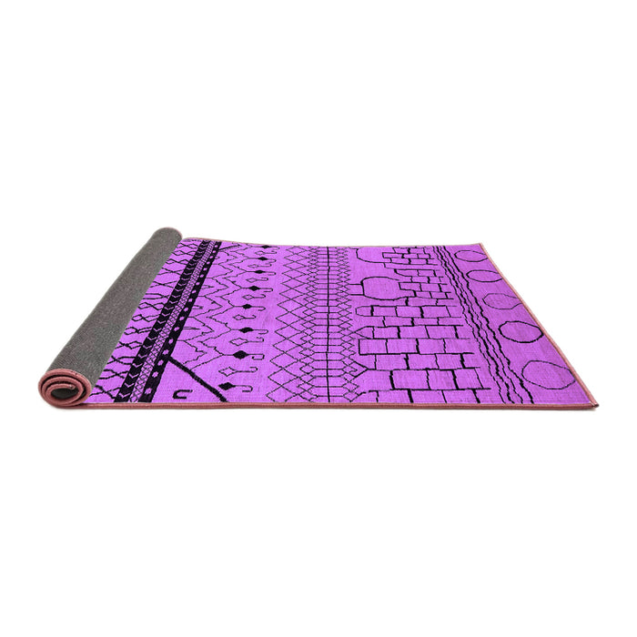 Sideview of Solid Purple Modern Rug, urb2701pur