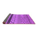 Sideview of Solid Purple Modern Rug, urb2701pur