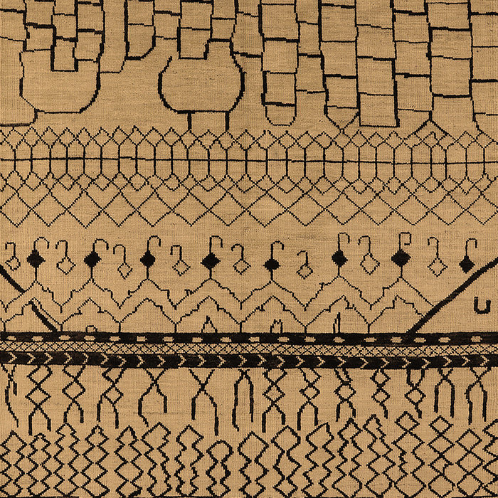 Solid Brown Modern Rug, urb2701brn