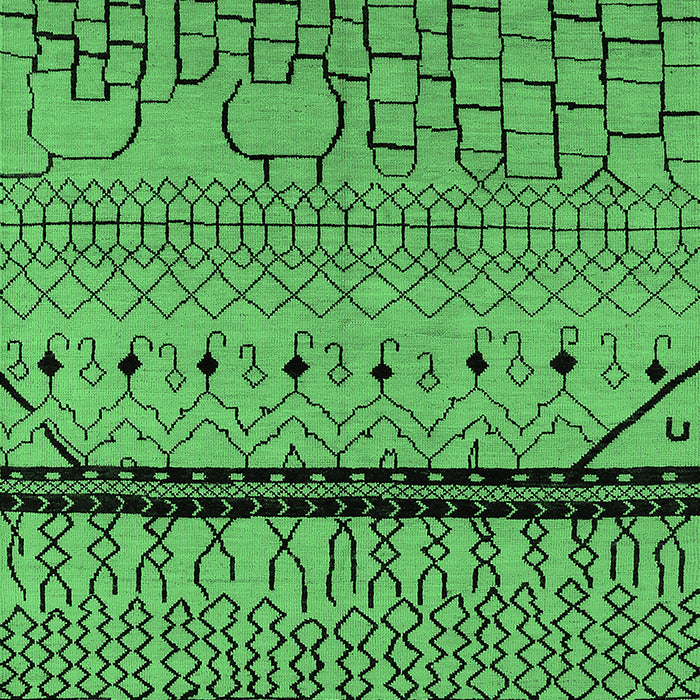 Solid Emerald Green Modern Rug, urb2701emgrn