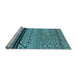 Sideview of Machine Washable Solid Light Blue Modern Rug, wshurb2701lblu