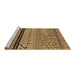 Sideview of Machine Washable Solid Brown Modern Rug, wshurb2701brn