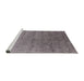 Sideview of Machine Washable Industrial Modern Rosy Brown Pink Rug, wshurb2702