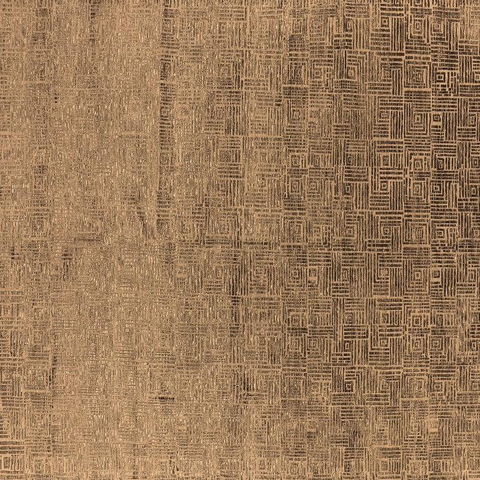 Square Oriental Brown Industrial Rug, urb2702brn
